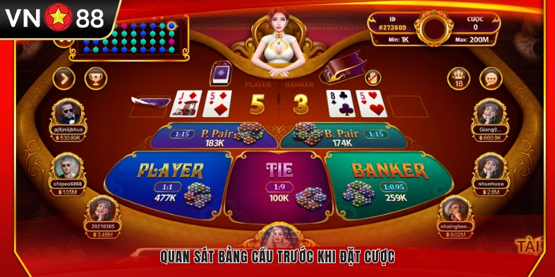 Xem và phân tích bảng cầu để tối ưu chiến thuật đặt cược