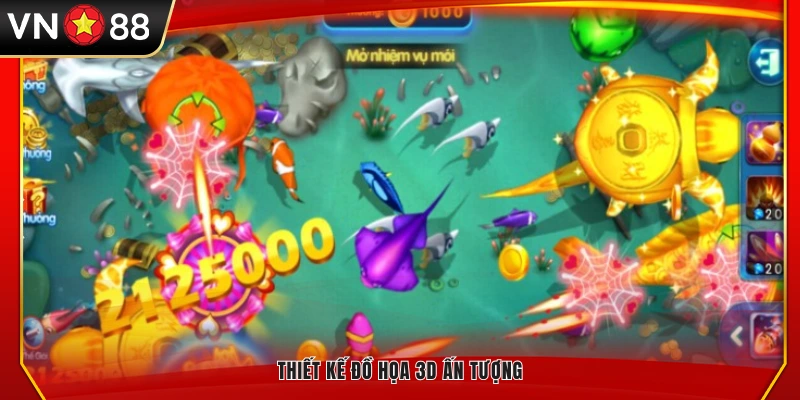 Đồ họa 3D sắc nét và hấp dẫn