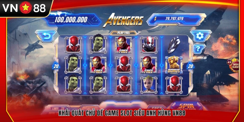 Giới thiệu tổng quan về game slot siêu anh hùng tại VN88