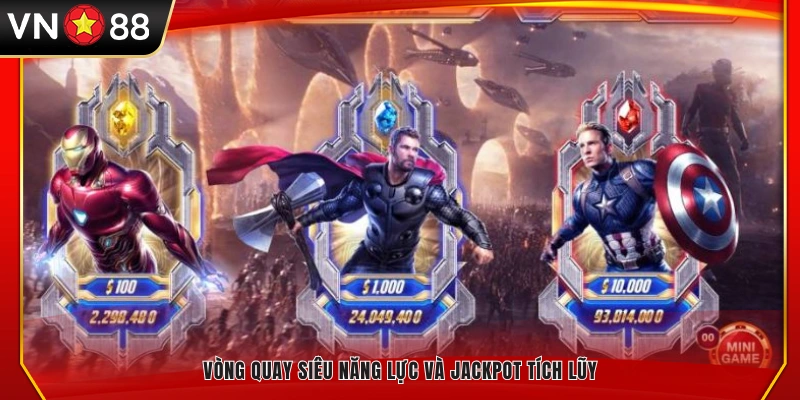 Các vòng quay đặc biệt và cơ hội trúng Jackpot lũy tiến