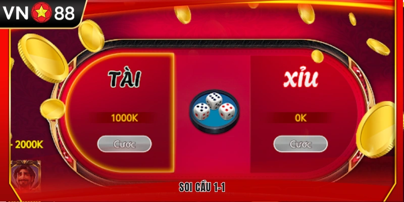 Phân tích cầu Tài Xỉu theo phương pháp 1-1